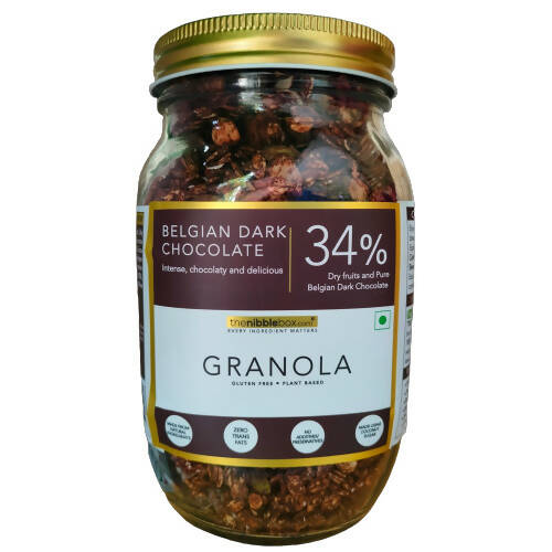 Thenibblebox Belgian Dark Chocolate Granola | Grocsy
