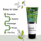 Saffire Naturals Tea Tree Purifying & Cleansing Face Wash | Grocsy