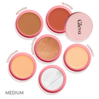 Gleva 5 In 1 Makeup stack Gleva 5 In 1 Makeup stack WIth Concealer, Bronzer, Blusher, Compact & Highlighter Smooth & Blendable Formula - Medium | Grocsy