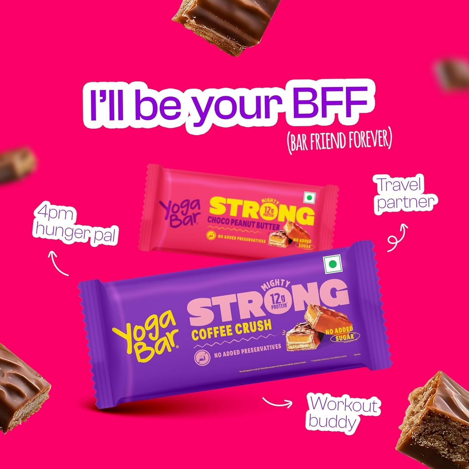 Yoga Bar Variety Pack 12g Strong Protein Bars | Grocsy
