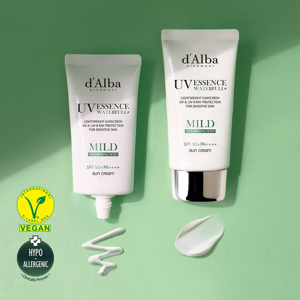 d'Alba Piedmont Italian White Truffle Waterfull Mild Sunscreen Vegan Skincare Mineral Sunscreen With Spf 50+ Pa++++ | Grocsy