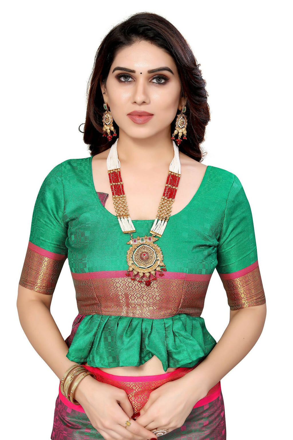 Vamika Weaving Grey Cotton Silk Saree | Grocsy