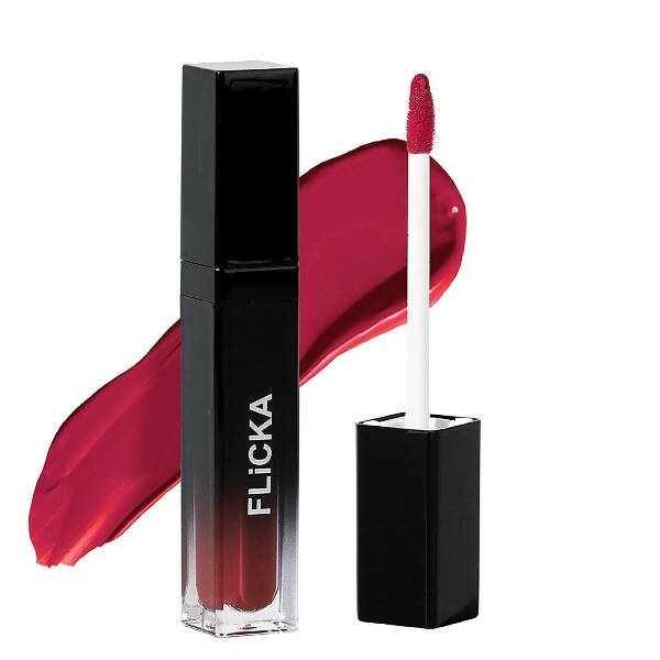 FLiCKA Set and Attack Liquid Matte Lipstick 01 Crunchy Carrot - Red | Grocsy