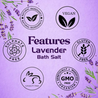 VedicAyurveda Lavender Bath Salt | Grocsy