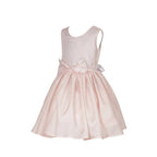 Asmaani Baby Girl's Peach Color Satin Knee Length Frock (AS-DRESS-22007) | Grocsy