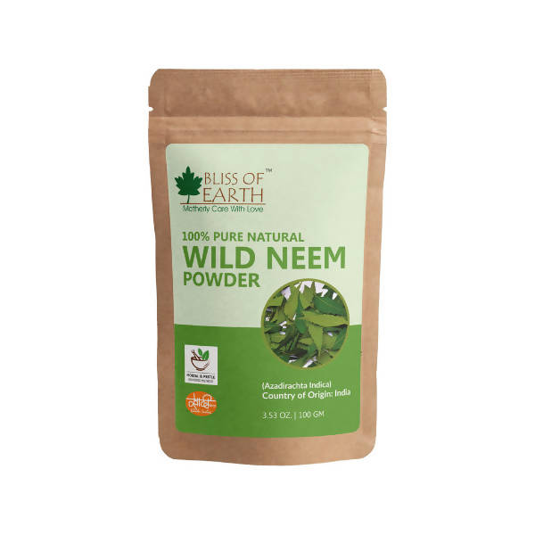 Bliss of Earth 100% Pure Natural Wild Neem Powder | Grocsy