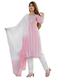 Vamika Embroidery Rayon Pink Party Wear/Casual Wear Kurta Set/Suit | Grocsy