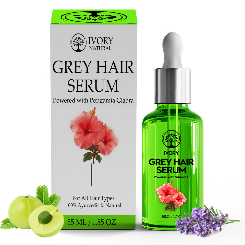 Ivory Natural Grey Hair Serum - Restore Natural Hair Color | Grocsy