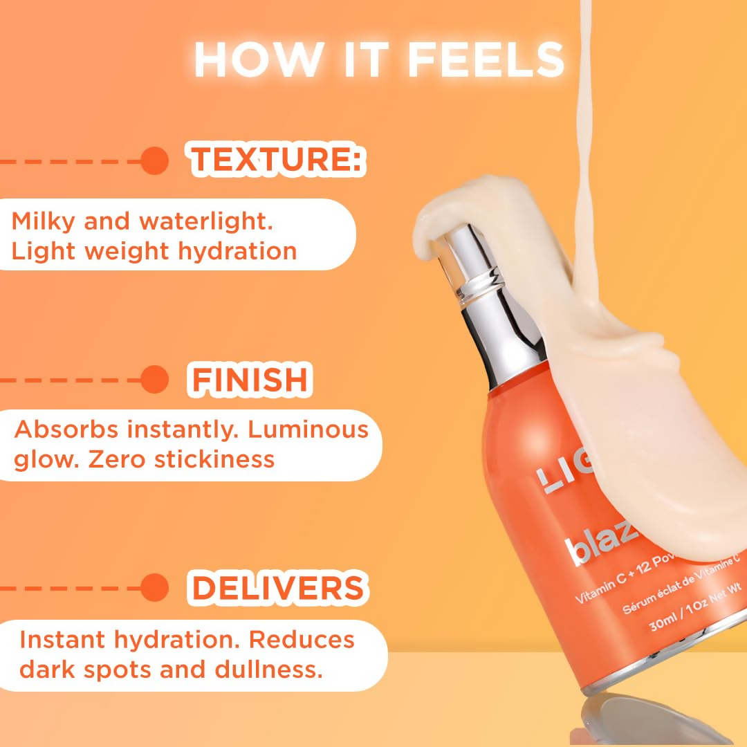 Light Up Blaze Vitamin C Glow Face Serum | Grocsy
