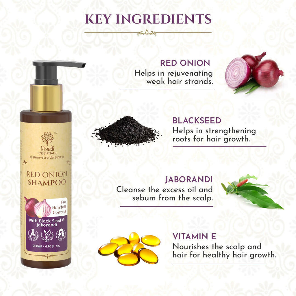 Khadi Essentials Onion Shampoo | Grocsy