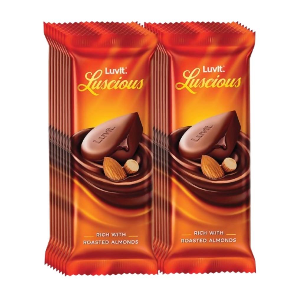 LuvIt. Luscious Roasted Almonds Chocolate Bars | Grocsy