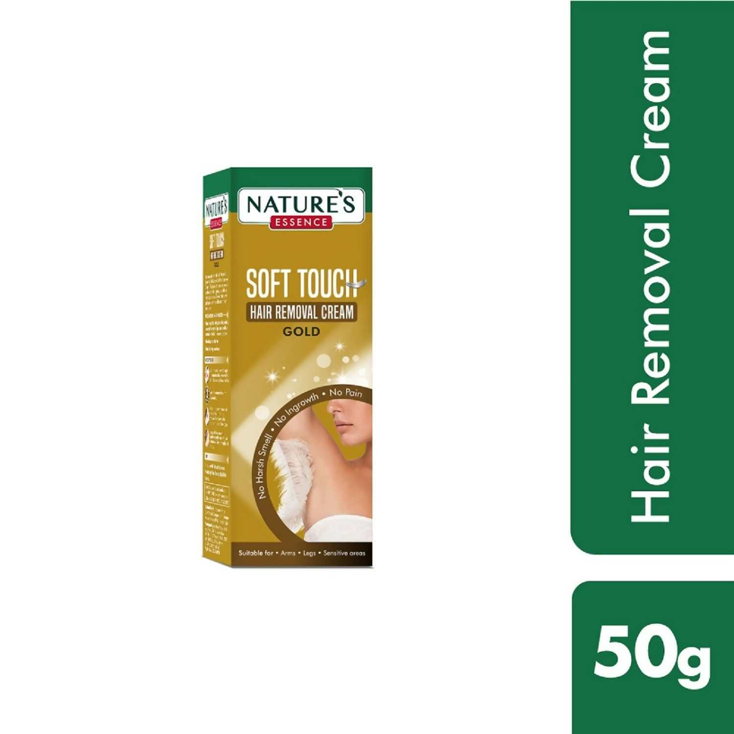 Nature's Essence Hair Removal Cream Gold - For All Skin Types | Grocsy