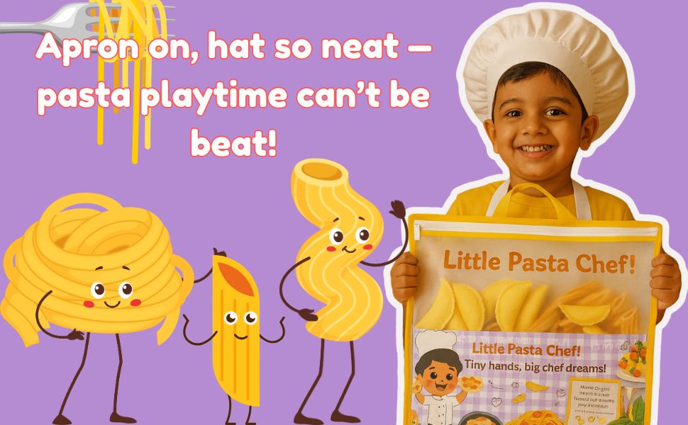 The Small Wonderland Pretend Play Fabric Pasta Set-60 Pieces-Realistic looking kids play food toys | Grocsy