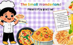 The Small Wonderland Pretend Play Fabric Pasta Set-60 Pieces-Realistic looking kids play food toys | Grocsy