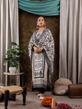 Yufta Pure Muslin Silk White Kurta Dupatta Set | Grocsy