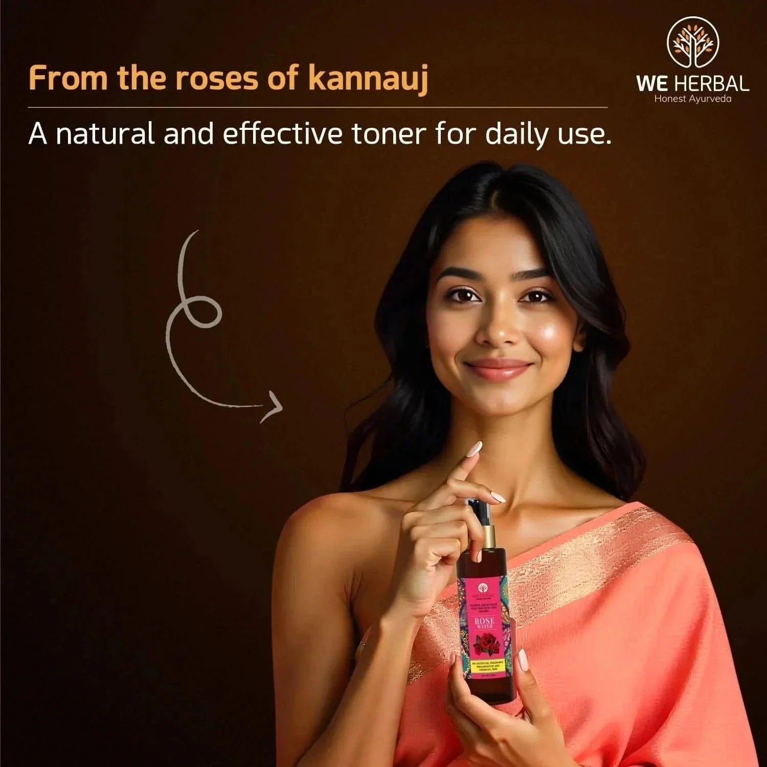 We Herbal Pure Rose Water: The Best Toner And Hydrating Solution For Your Skin | Grocsy