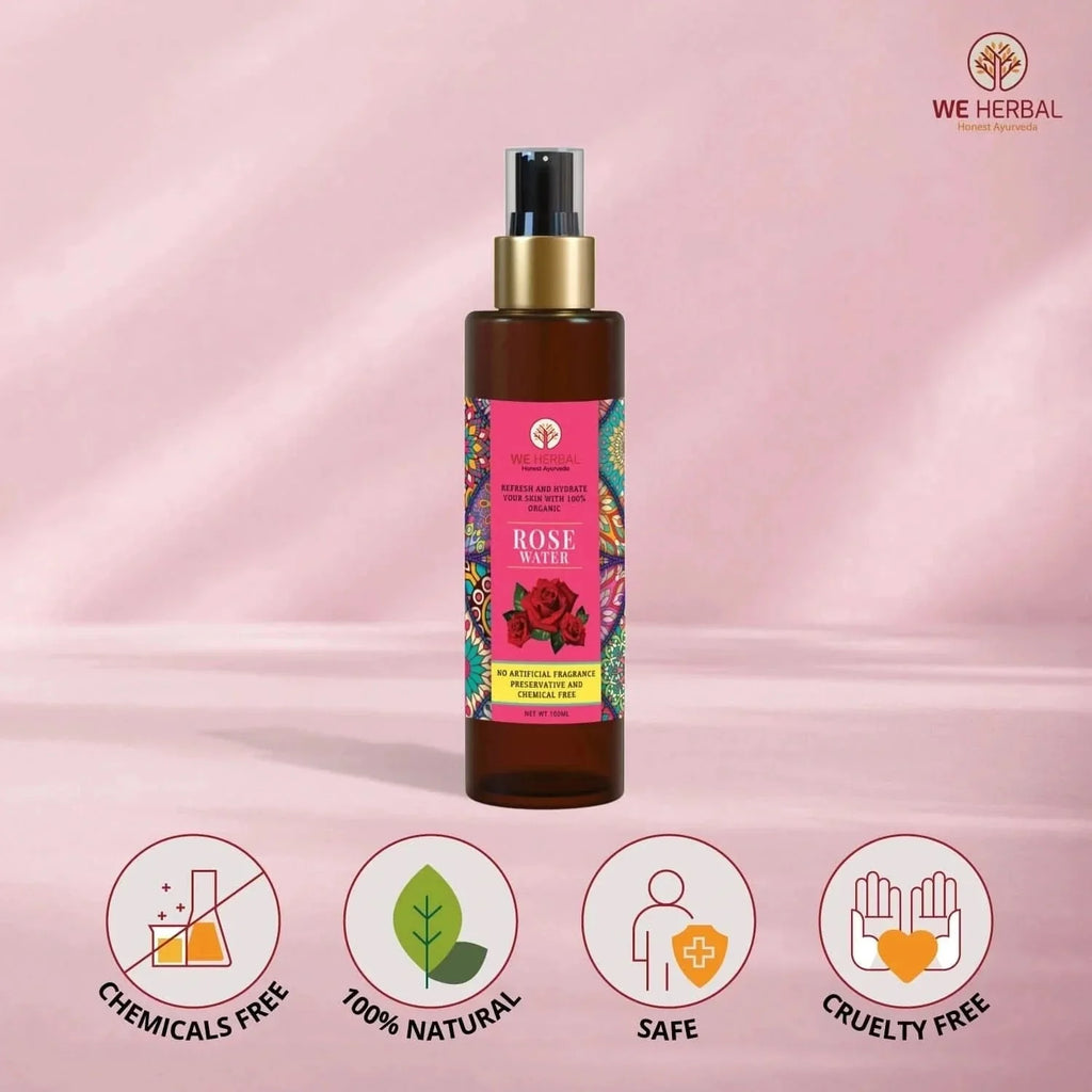 We Herbal Pure Rose Water: The Best Toner And Hydrating Solution For Your Skin | Grocsy