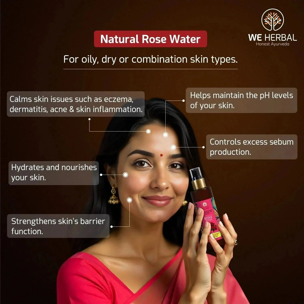 We Herbal Pure Rose Water: The Best Toner And Hydrating Solution For Your Skin | Grocsy