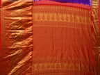 Purple Bandhani Kanchipuram Silk Handloom Saree with Pallu and Border Design - Global Threads | Grocsy