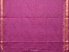 Purple Uppada Cotton Handloom Saree with Border Design - Global Threads | Grocsy