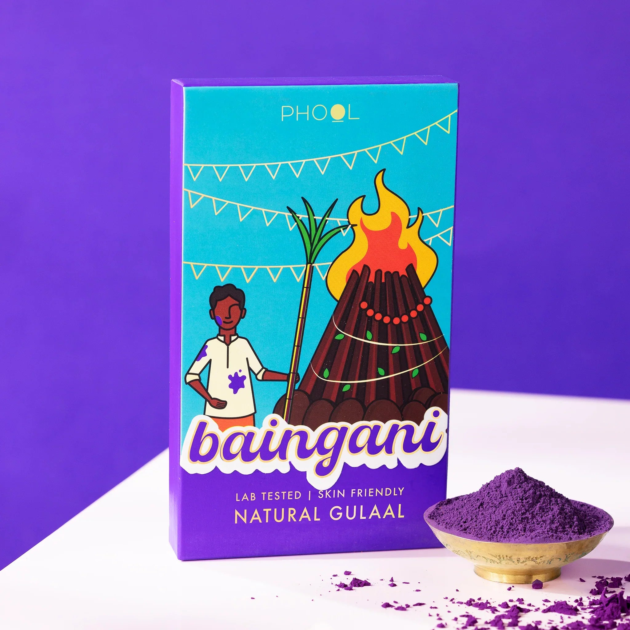 Phool Purple Natural Gulaal | Grocsy