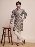 Vastranavya Traditional Festival Wear Pure Silk Thread & Sequence Embroidered Work Kurta | Grocsy