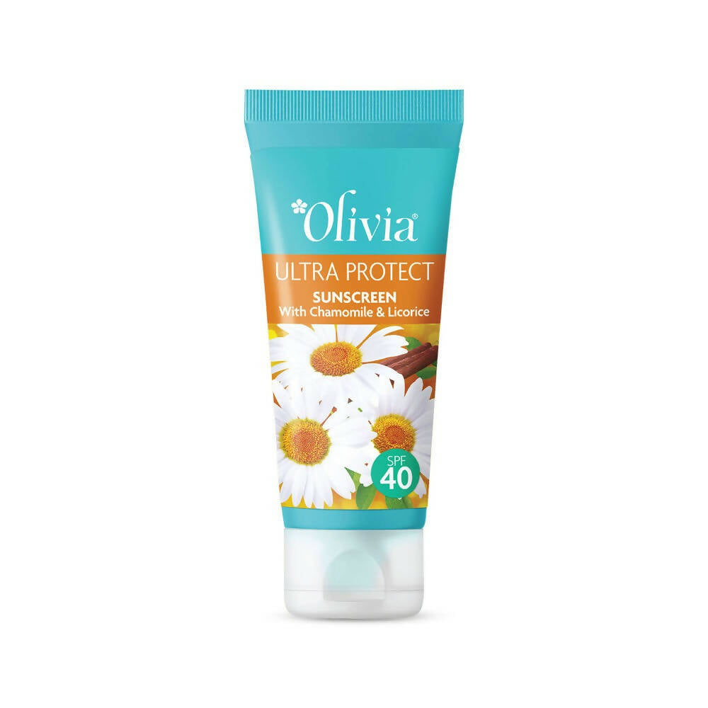Olivia Ultra Protect Sunscreen With Chamomile & Licorice SPF 40 | Grocsy