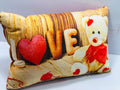 Unique Fashion Microfibre Filled Cushion For Kids - Love Teddy | Grocsy