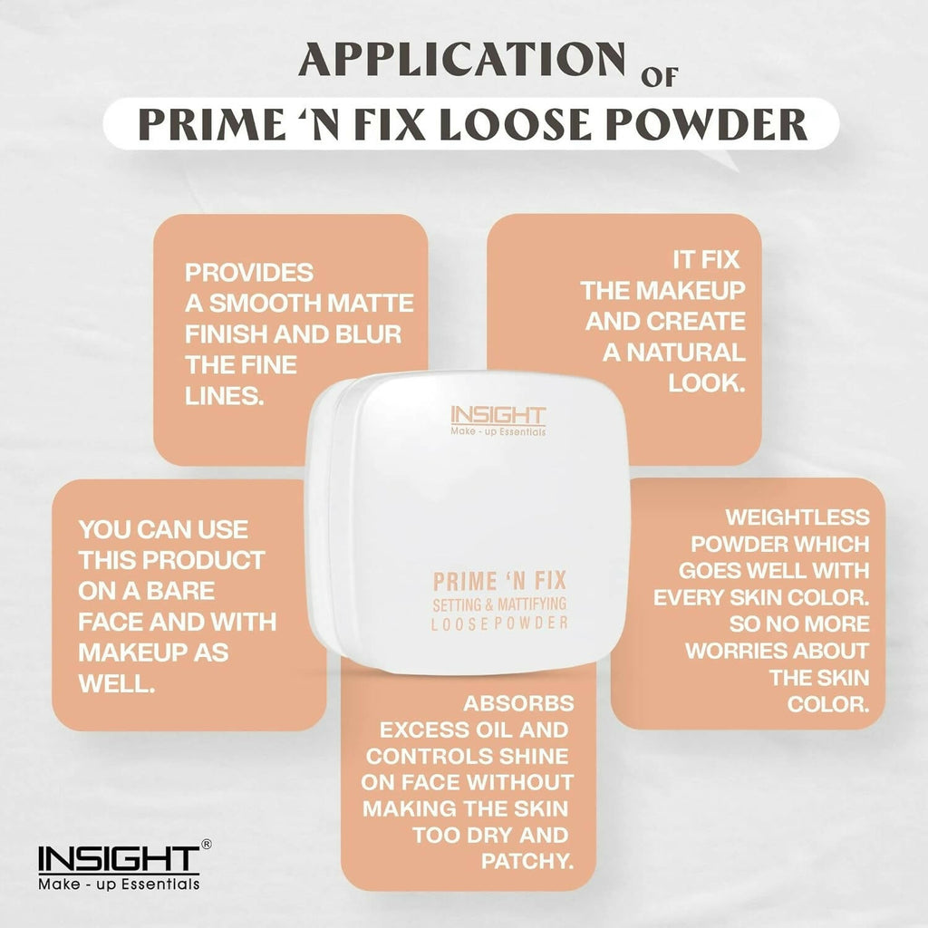 Insight Prime N Fix Setting Mattifying Loose Powder -TR203 | Grocsy