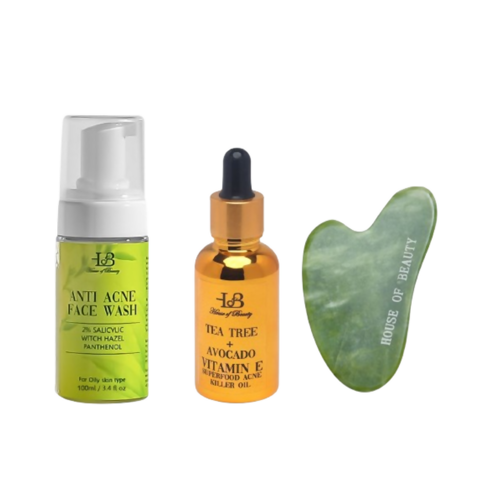 House of Beauty Jade Guasha Kit | Grocsy