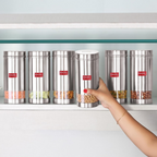 Hazel Stainless Steel Kitchen Containers | Grocsy