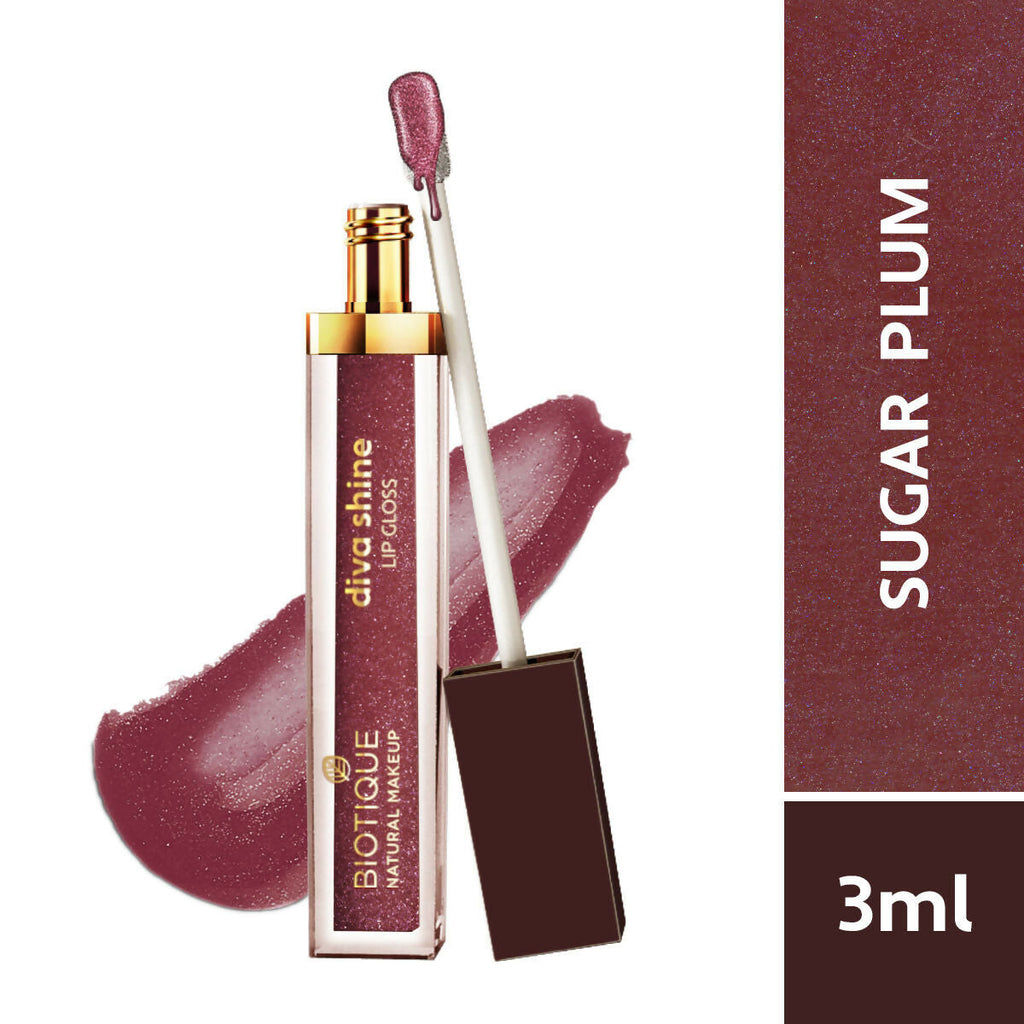 Biotique Diva Shine Lip Gloss - Sugar Pluma | Grocsy
