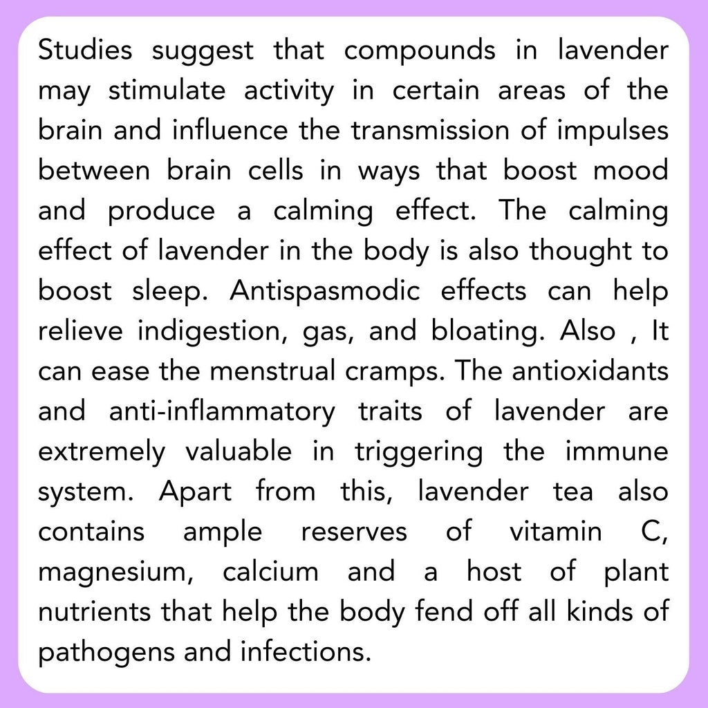 Satvi Wellness Lavender flower Tea | Lavender tea | Lavender flower drink mix  | Herbal Tea | Grocsy
