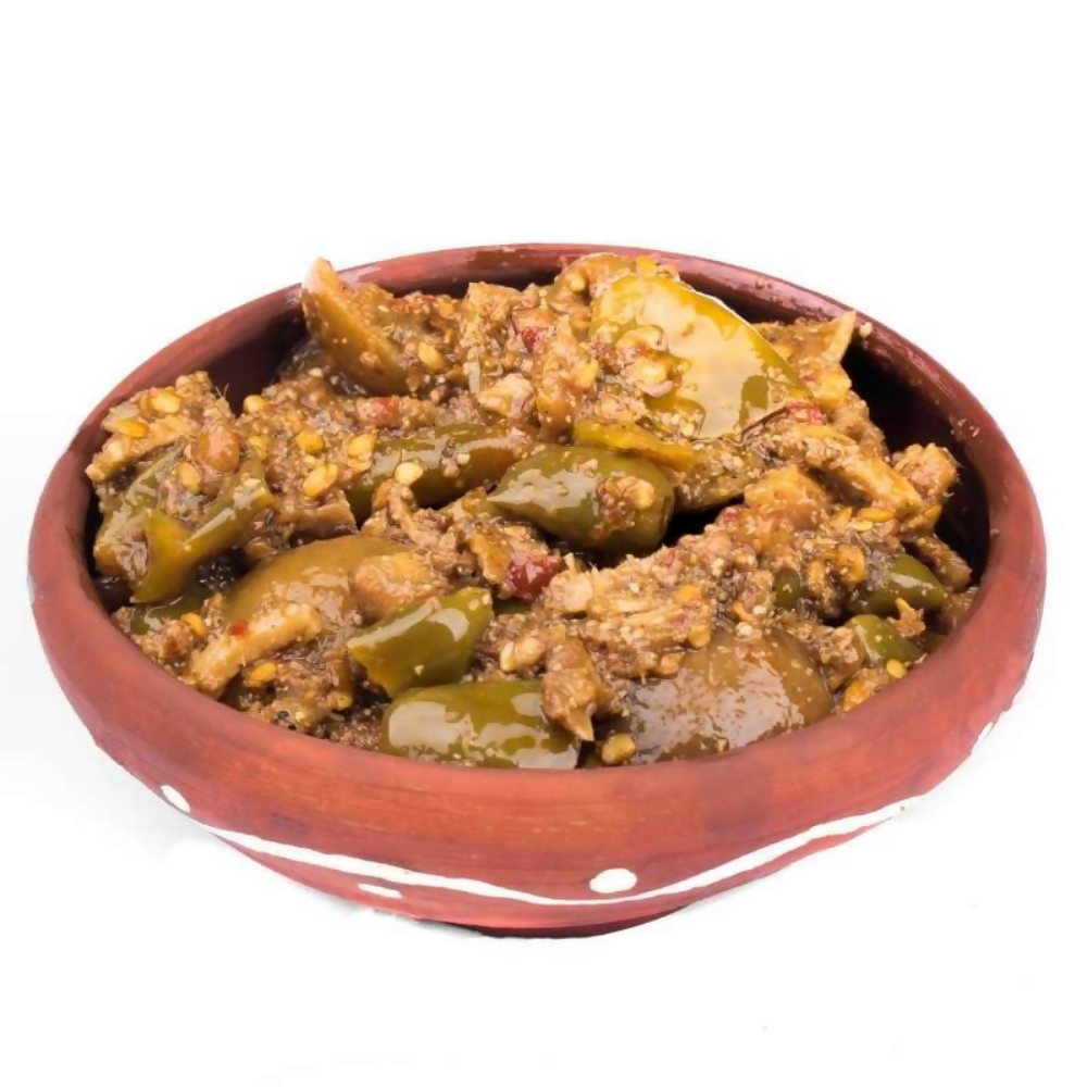 Jhaji Store Lemon, Ginger & Green Chilli Pickle | Grocsy