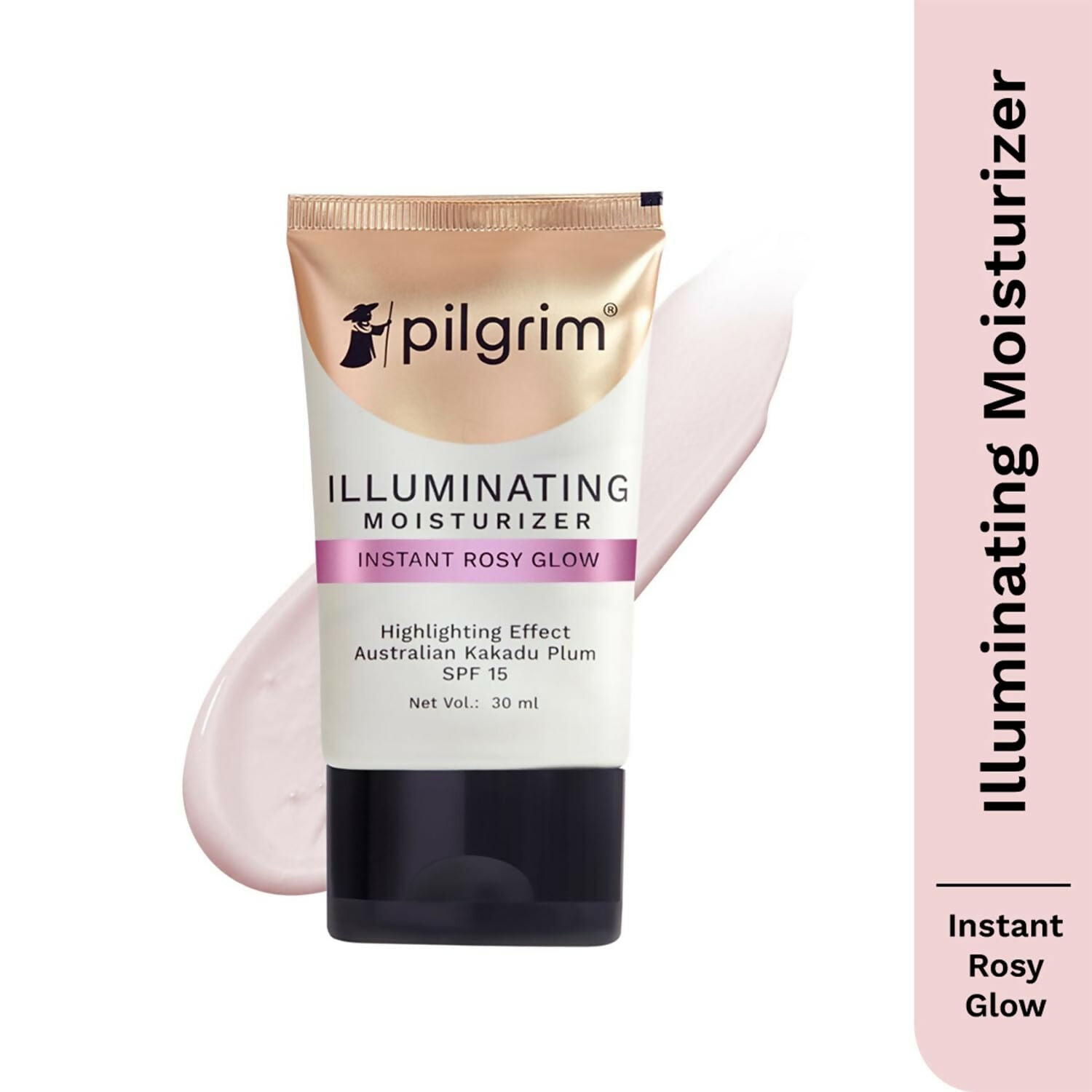 Pilgrim Illuminating Moisturizer For Instant Rosy Glow & SPF 15 with Australian Kakadu Plum | Grocsy