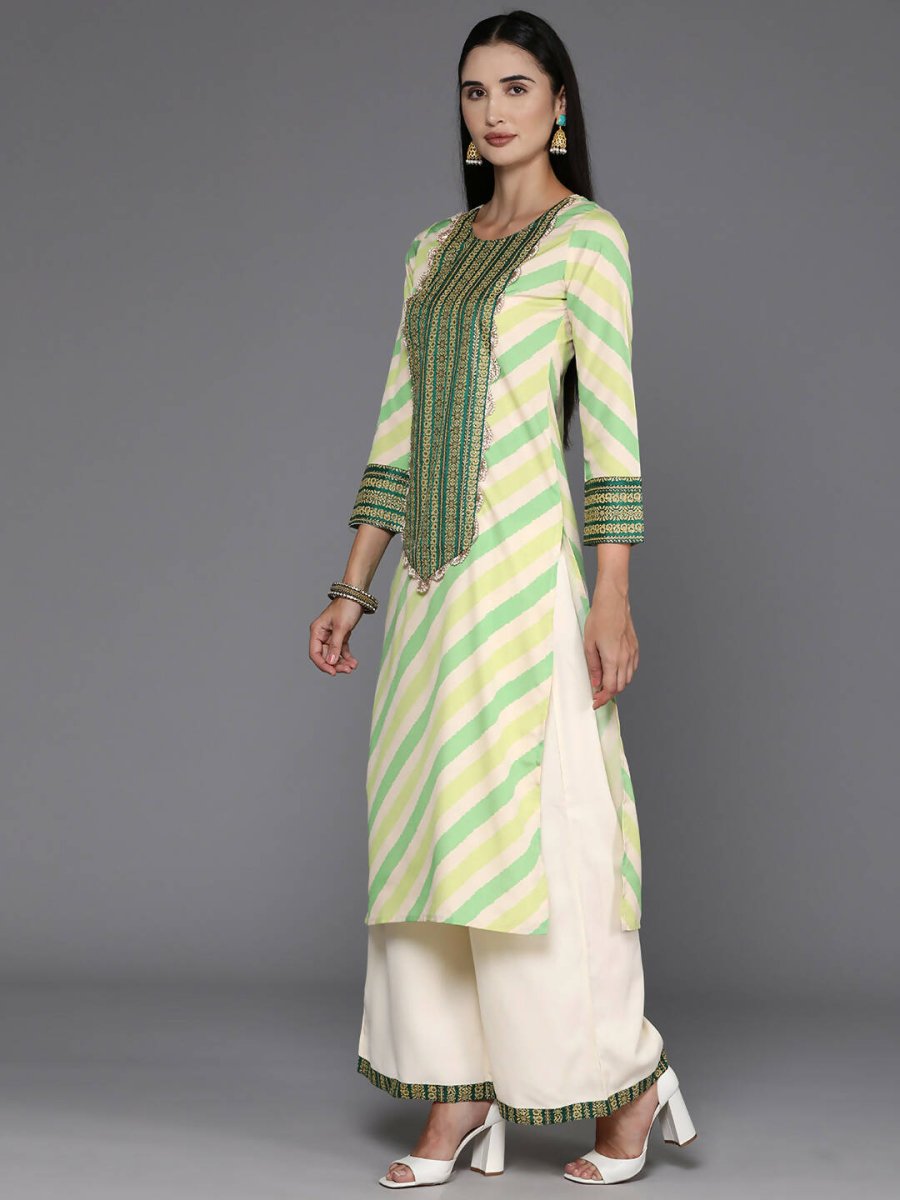 Ahalyaa Women's Traditional wear Kurta Set - Off White | Grocsy