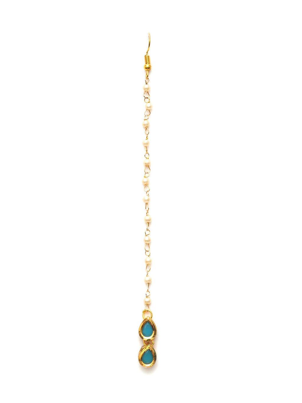 Kundan Maang Tikka (Gold) - Ruby Raang | Grocsy