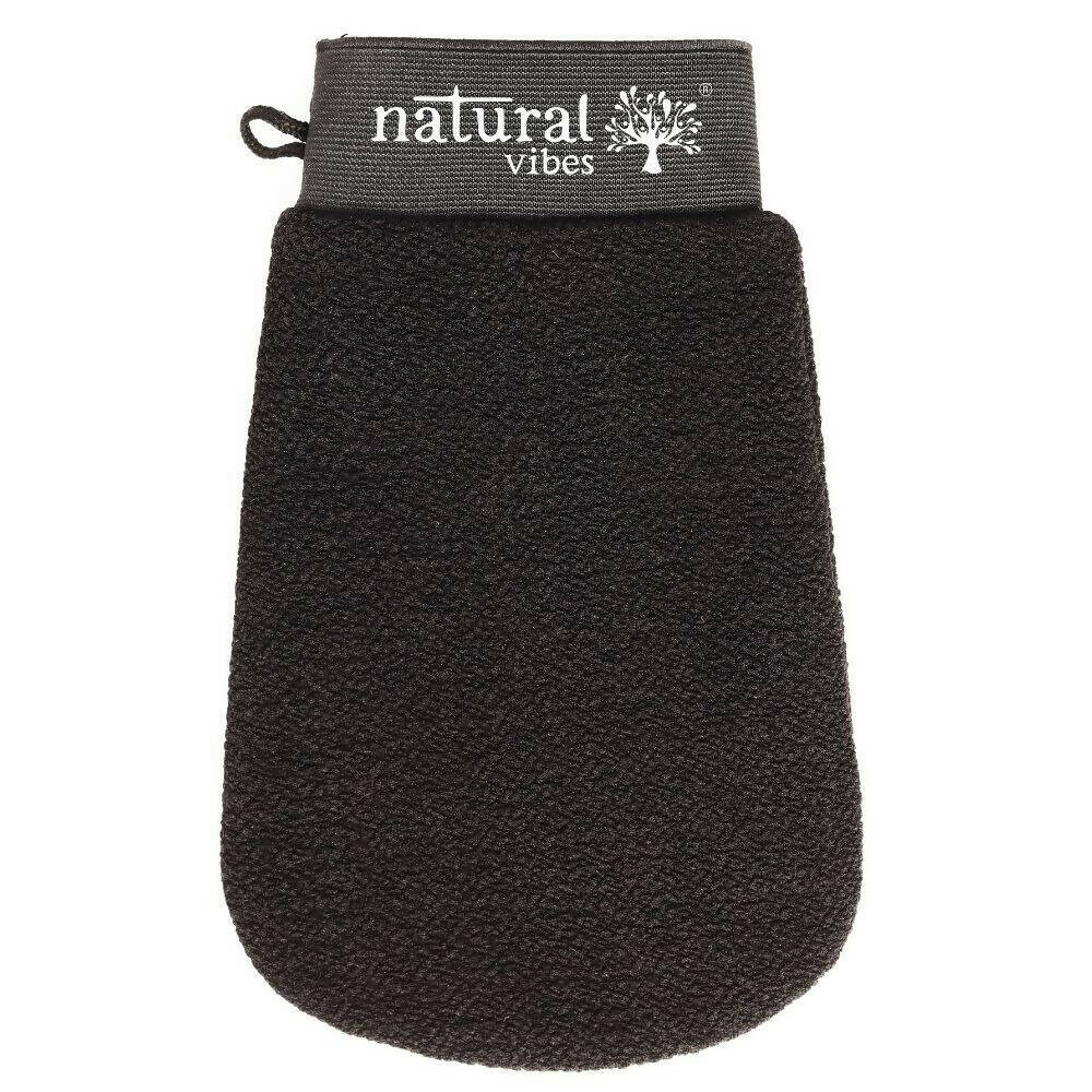Natural Vibes Exfoliating & Scrubbing Glove for Smooth Skin & Cellulite Reduction | Grocsy