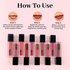 Enn Long-Lasting Liquid Lipstick With Ghee - Full Coverage & Transferproof - Cosmo Pink | Grocsy