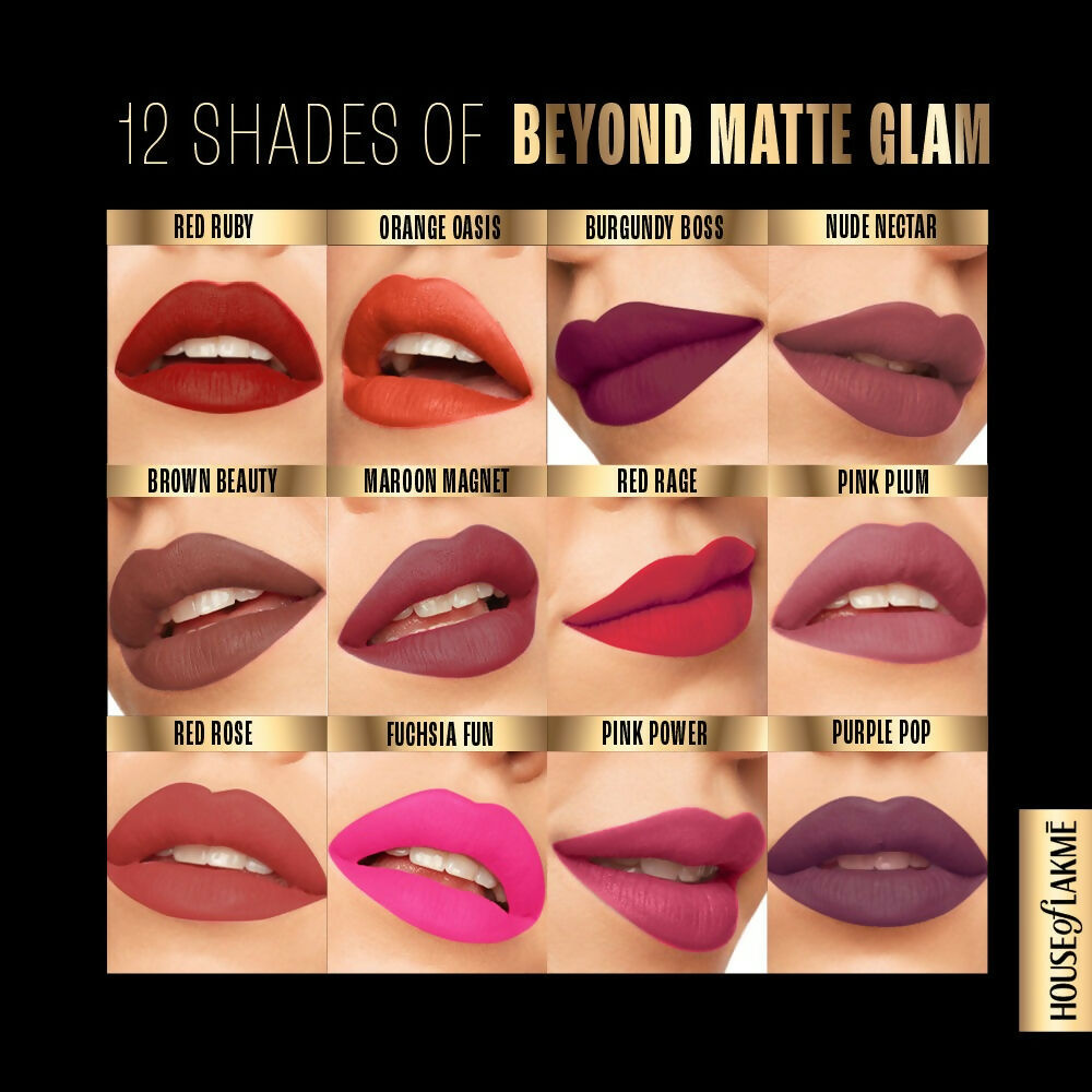 Lakme Absolute Beyond Matte Lipstick - 102 Red Ruby | Grocsy
