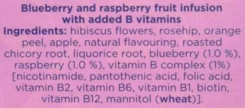 Tetley Super Fruits Boost With Blueberry & Raspberry Tea Bags | Grocsy