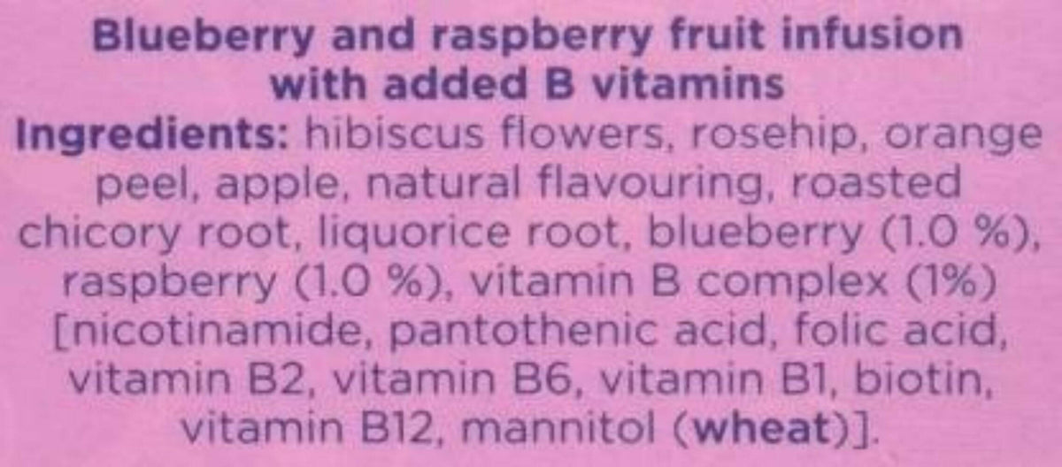 Tetley Super Fruits Boost With Blueberry & Raspberry Tea Bags | Grocsy