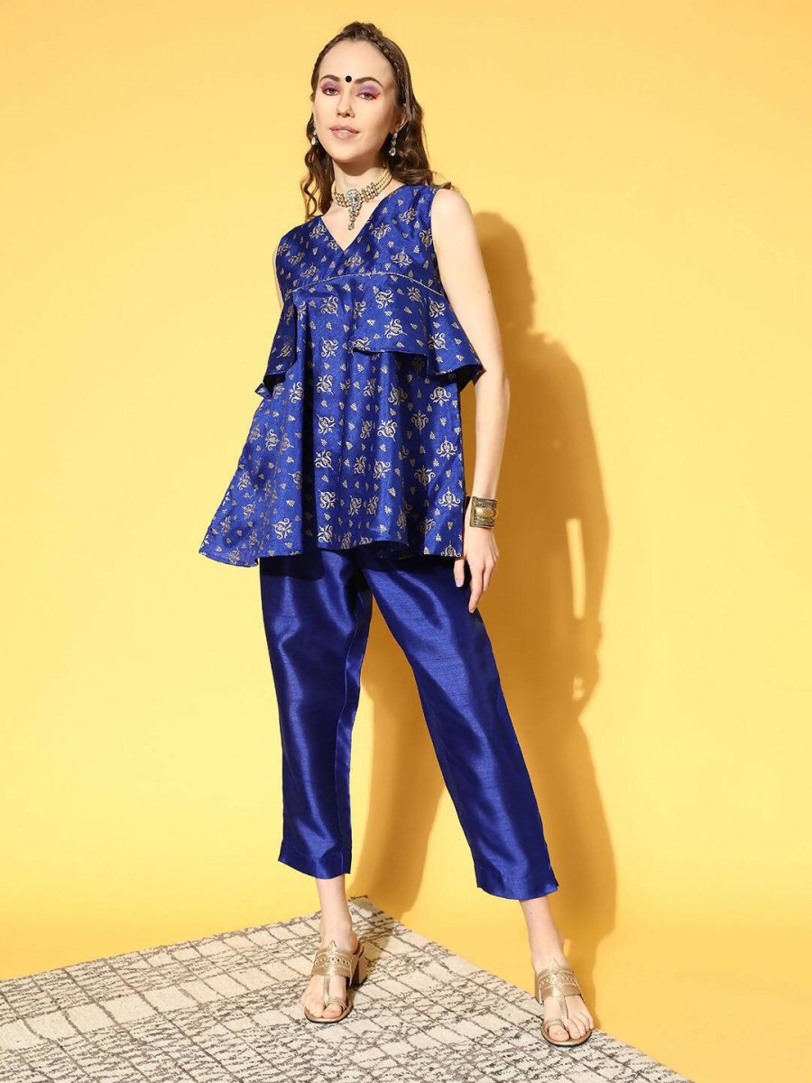 Ahalyaa Poly Silk Swirling Volume Kurta Set | Grocsy
