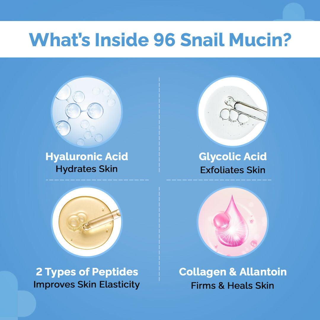 The Derma Co Snail Peptide 96 Hydrating Face Wash | Grocsy