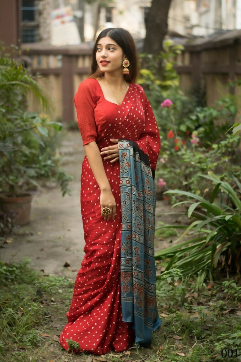 Aayaa Designer Printed Satin Saree - Multi Color | Grocsy