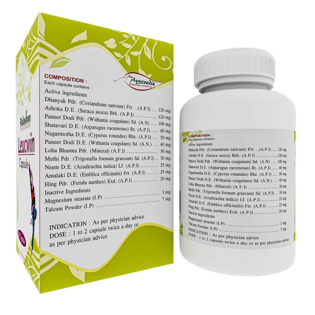Rajasthan Herbals Leucwin Capsules | Grocsy