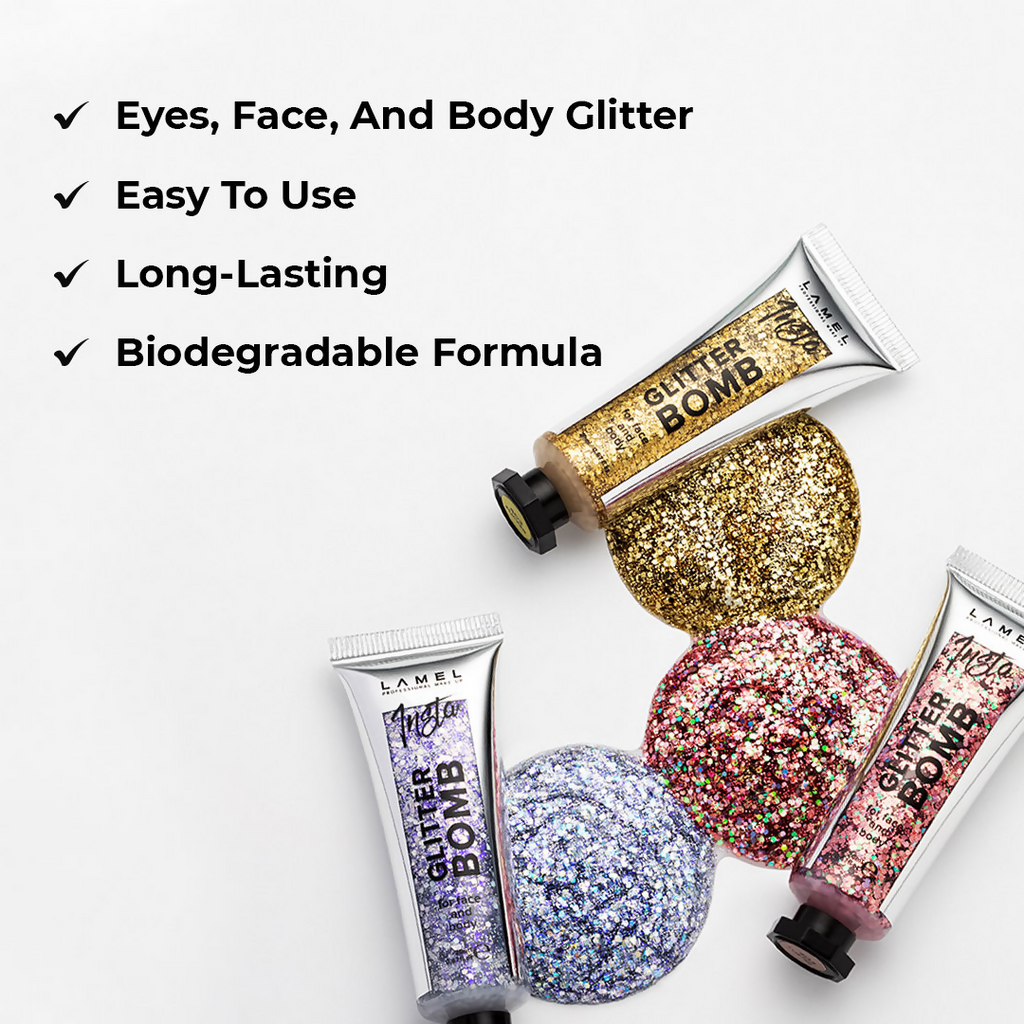 Lamel Insta Glitter Bomb - 402 Gold | Grocsy