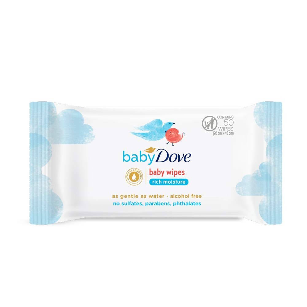 Baby Dove Rich Moisture Baby Wipes | Grocsy