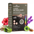 Sacred Herbs Ammonia & PPd Free Natural Organic Gel Dark Brown Hair Color For Men & Women | Grocsy