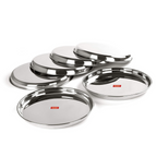 Sumeet Stainless Steel Dinner Plates | Grocsy